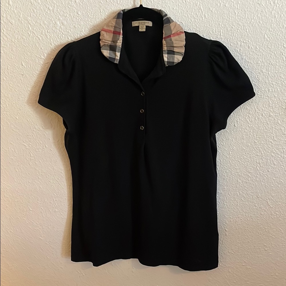 Burberry Black Collared Women's Top